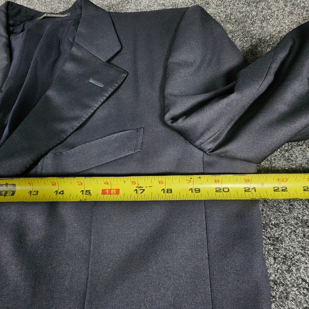 Ermenegildo Zegna Sport Coat Suit Jacket Blazer 38R Dark Navy 3-Button Wool - Picture 14 of 16